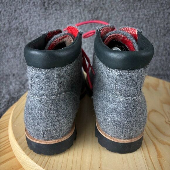 Woolrich Chukka Boot Womens 7.5 Gray Wool Lined Vibram Sole Ankle Bootie - Picture 5 of 11